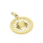 Image 5 of Gold zodiac sign pendant; Cancer