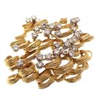 Image 3 of 18 kt gold fantasy brooch with diamonds approx. 2.00 ct.
