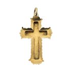 Image 4 of Antique gold pendant of a cross with corpus; INRI