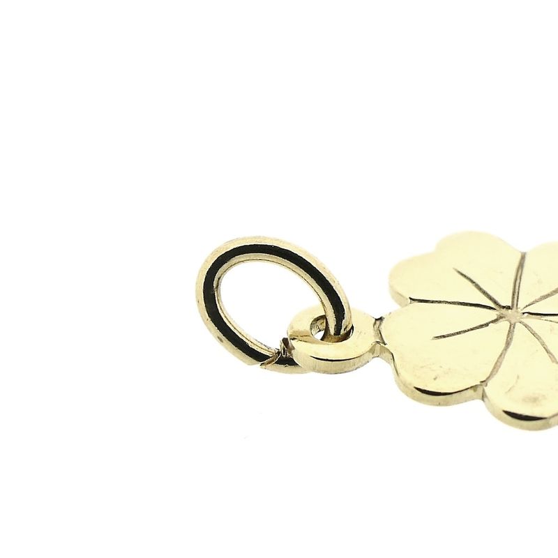 Image 4 of Gold pendant of a four-leaf clover