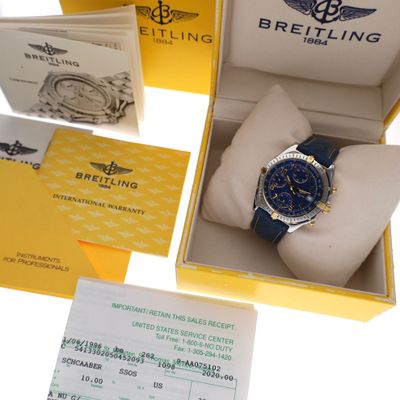 Image 2 of Breitling Chronomat Chronograph B13050.1; Automatic Men's Watch in Full Set