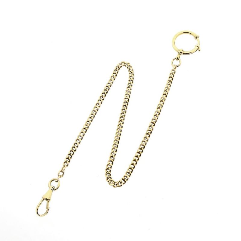 Image 1 of Vintage gold watch chain; Chatelaine (for a pocket watch)