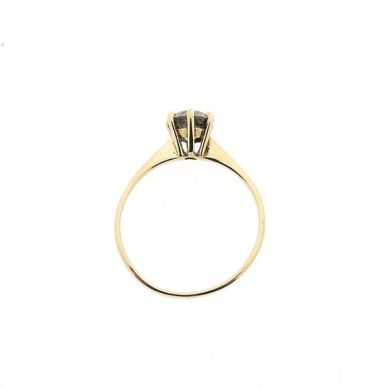 Image 5 of Gold Solitaire Ring with Zirconia