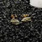 Image 2 of Gold Earrings with Zirconia