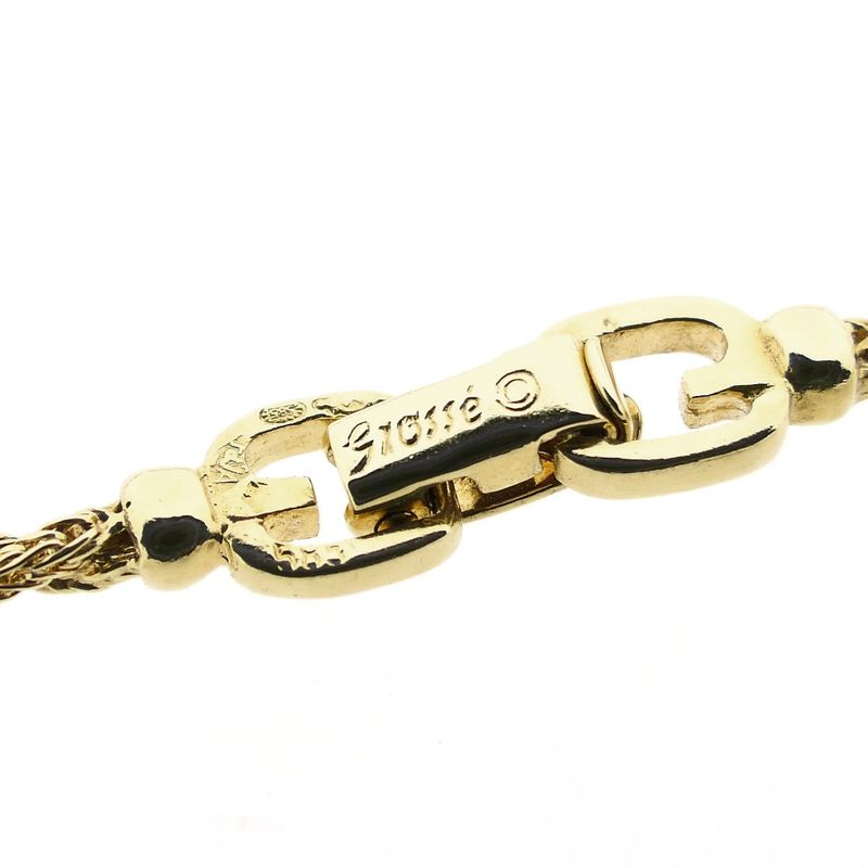 Image 5 of Gold Long Braided Fox Tail Necklace | 87.5 cm