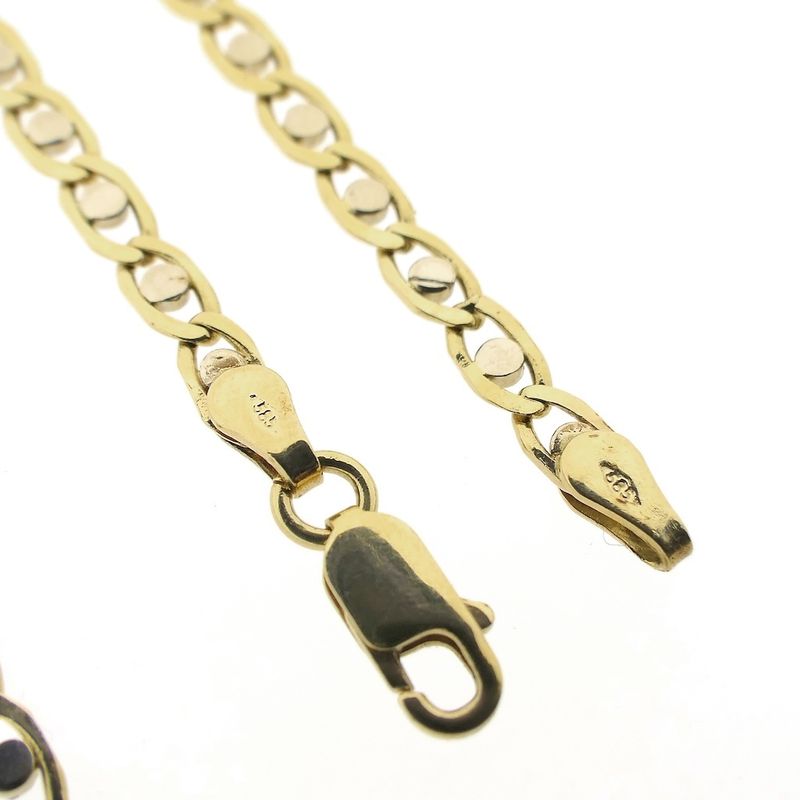 Image 2 of Two-tone gold fantasy link chain