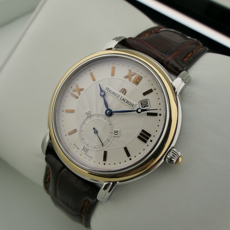Image 17 of Maurice Lacroix Masterpiece 'Peseux Classic' MP7028; 18k gold/steel men's watch
