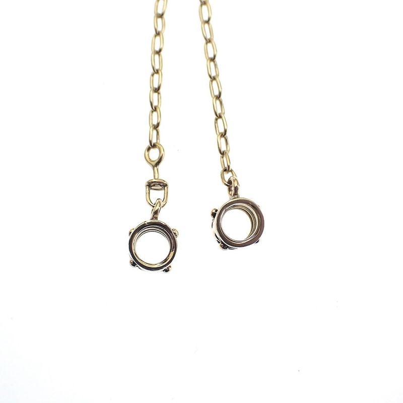 Image 5 of Pandora safety chain; Gold; Flowers | 7 cm