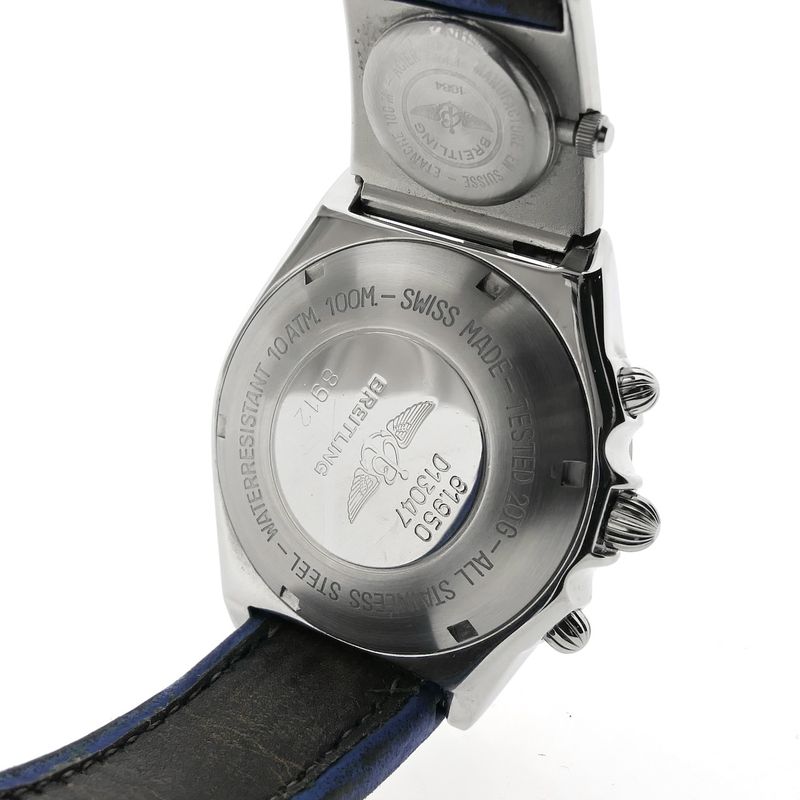 Image 24 of Breitling Chronomat D13047; Vintage pilot men's watch with UTC module