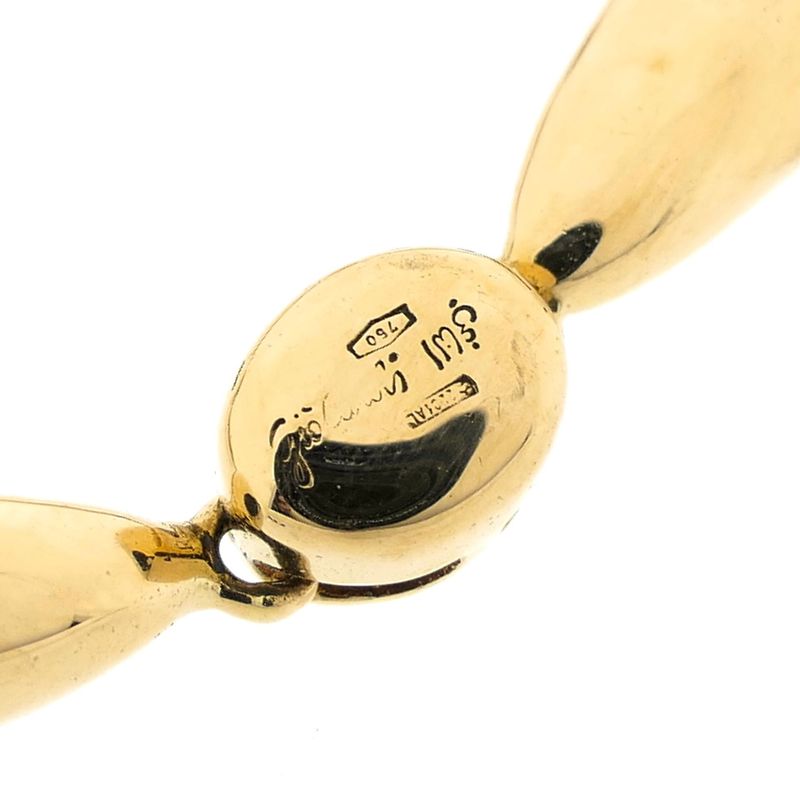 Image 7 of Gold fantasy link bracelet with sapphire and diamonds; 0.93 ct.