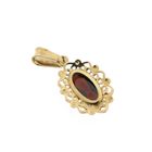Image 6 of Vintage gold pendant with garnet