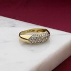 Image 2 of Gold Pavé Ring with Zirconia