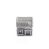 Pandora charm; Silver; Santa's Home