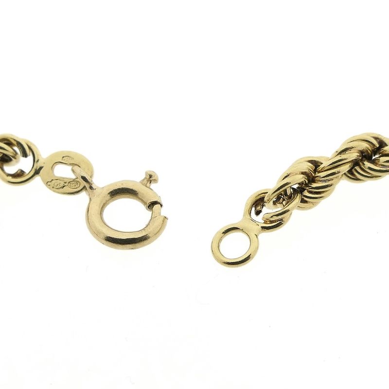 Image 7 of Gold twisted link chain | 51 cm