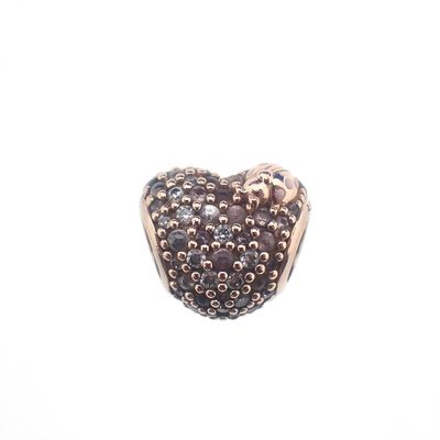 Image 1 of Pandora Moments charm; Rose gold plated; Pavé Heart