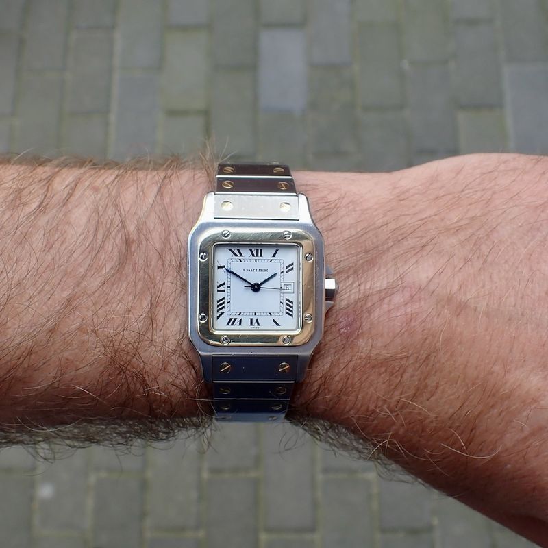 Image 7 of Cartier Santos Galbee; Automatic unisex watch