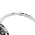 Image 9 of Antique white gold entourage ring with 0.10 ct diamond.