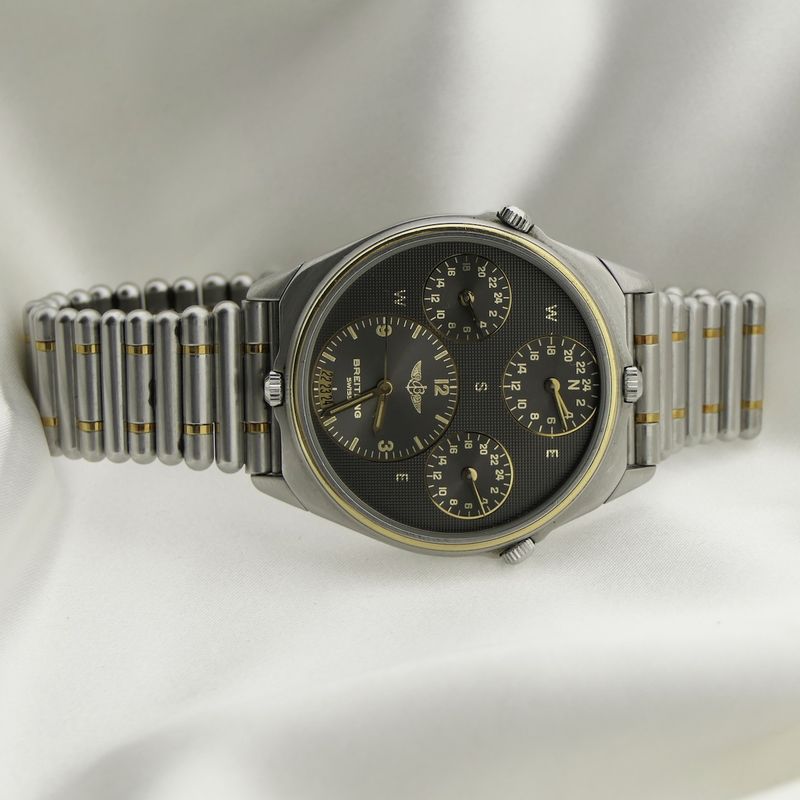 Image 15 of Breitling World 80840; Vintage men's pilot watch