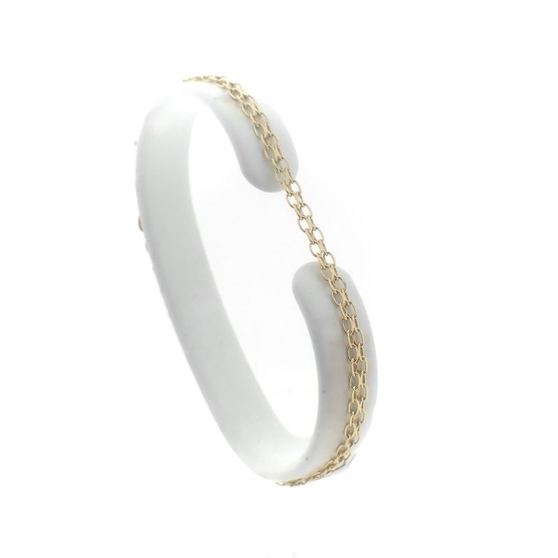 Image 1 of Gold Bismarck link bracelet | 19 cm