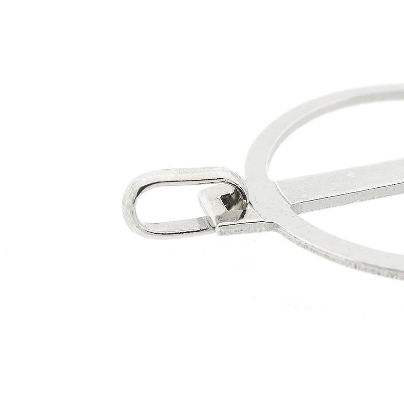 Image 4 of Silver pendant of a peace sign