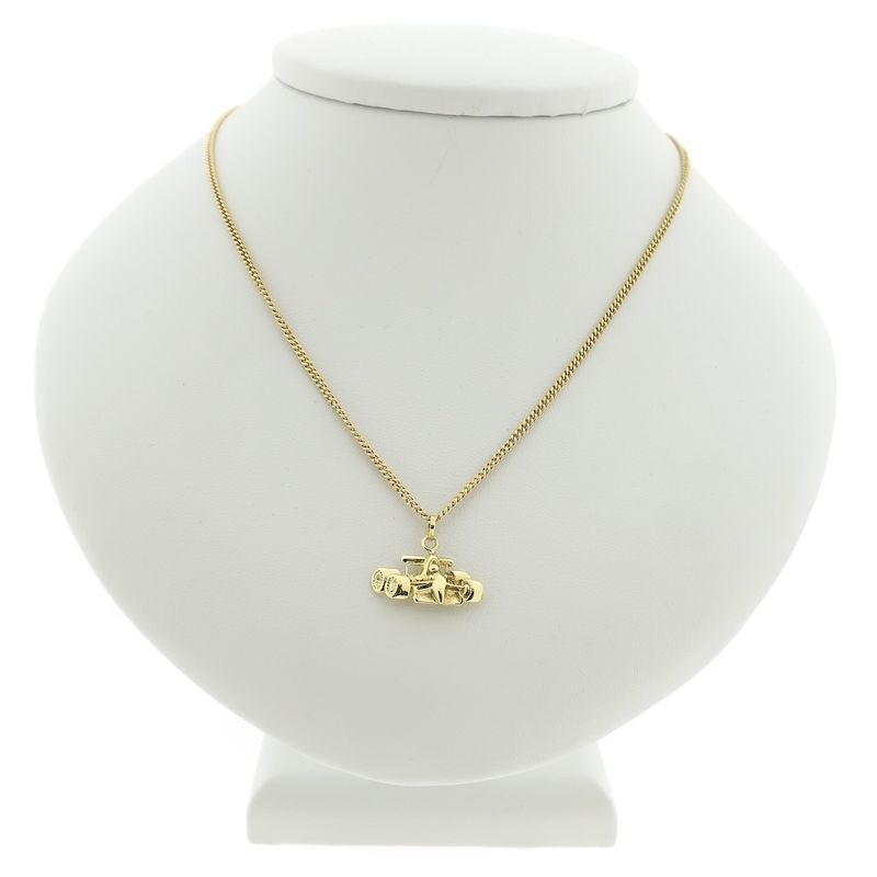 Image 8 of Gold pendant of a Formula 1 racing car