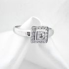 Image 2 of 18 carat white gold ring with 0.36 ct. diamonds.