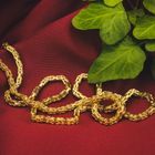 Image 2 of Gold square king chain | 61.5 cm