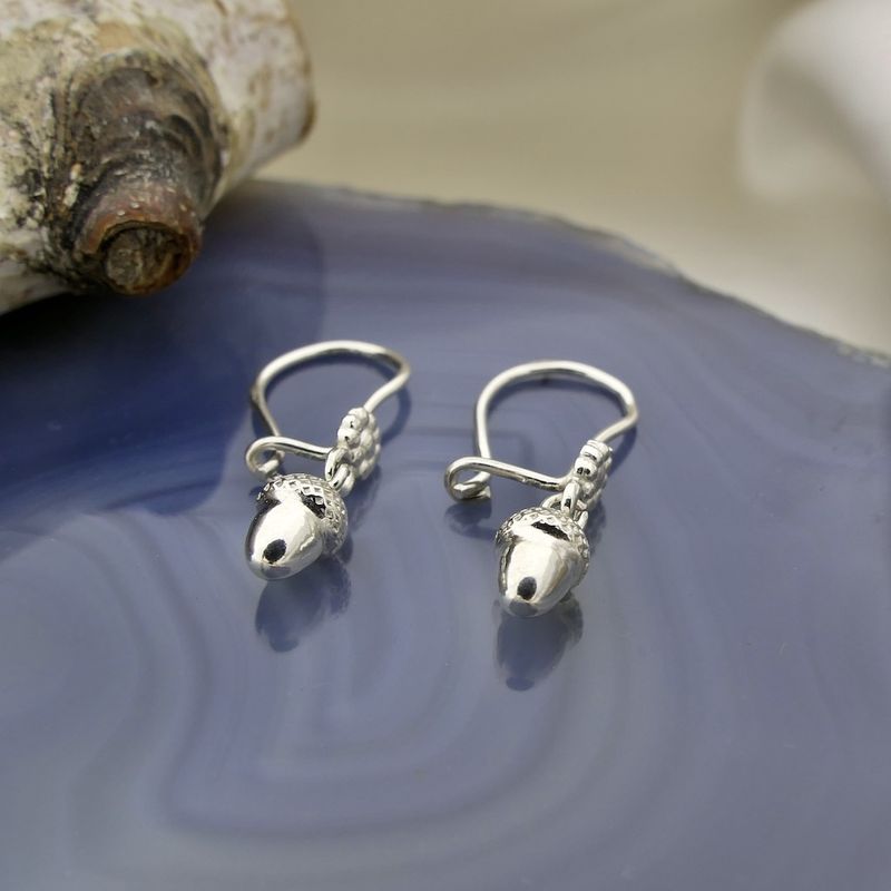 Image 6 of Silver earrings | Acorns