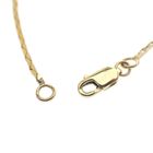 Image 7 of Gold necklace with a fixed pendant and diamond; 0.04 ct | 45.5 cm