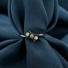 Image 2 of White gold ring with diamond | 0.03 ct.