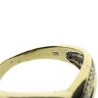 Image 6 of Golden fantasy ring with diamond 0.09 ct.