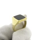 Image 3 of Gold signet ring with heliotrope