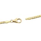 Image 8 of Gold flat gourmet link chain | 46 cm