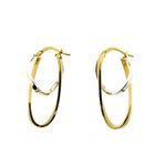 Image 3 of 9Kt. Bicolor earrings