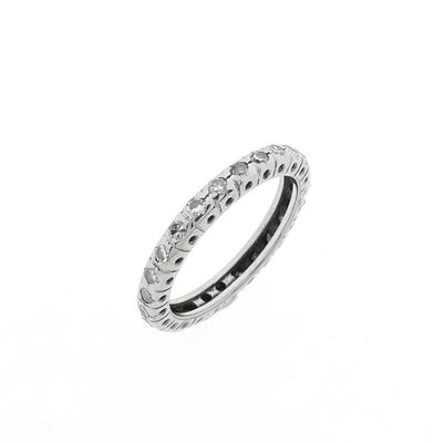 Image 1 of White gold alliance ring with diamonds; 0.50 ct.