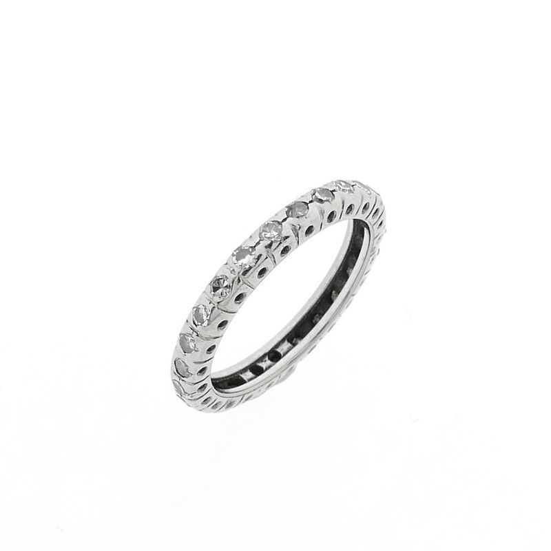 Image 1 of White gold alliance ring with diamonds; 0.50 ct.