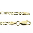 Image 6 of Gold Figaro link bracelet | 19 cm