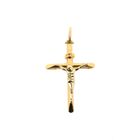 Image 1 of Bicolor gold pendant of a cross with corpus