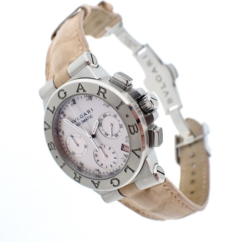 Image 1 of Bulgari Diagono; Unisex watch with diamonds