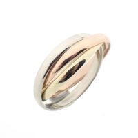 Tricolor gold trinity ring