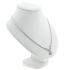 Image 3 of Bicolor Gold Necklace with Fixed Pendant and Diamonds; 0.45 ct.