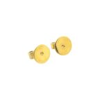 Image 6 of Gold floral stud earrings with pearl