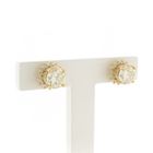 Image 2 of Exclusive gold earrings with diamonds; 2.90 ct.
