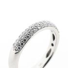 Image 3 of White Gold Pavé Ring with Zirconia