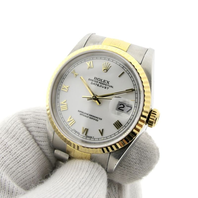 Image 13 of Rolex Datejust 16233; Automatic gold/steel watch