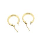Image 6 of Gold matte earrings | Ø 19.0 mm