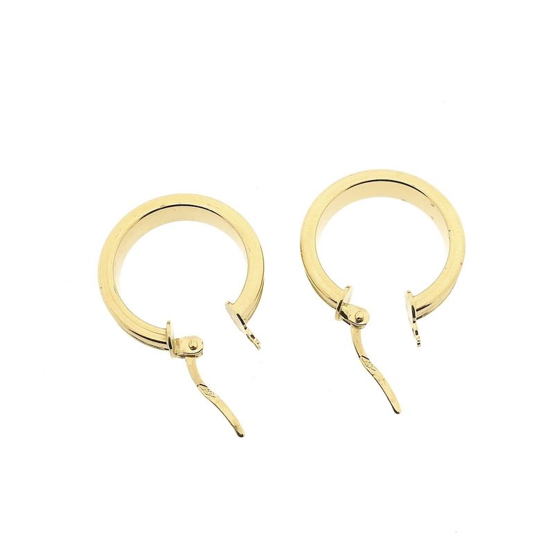 Image 6 of Gold matte earrings | Ø 19.0 mm