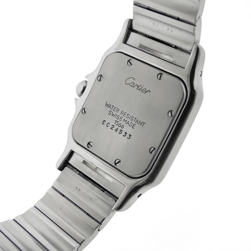 Image 6 of Cartier Santos Galbee 1566; Gold/steel unisex watch