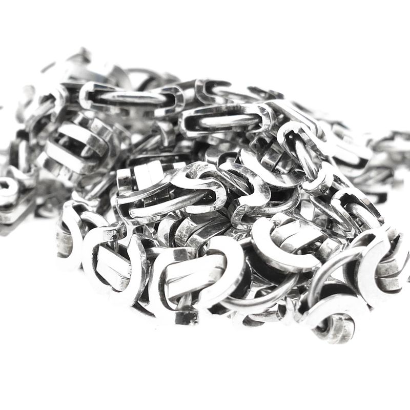 Image 8 of Silver Robust Flat King Link Chain