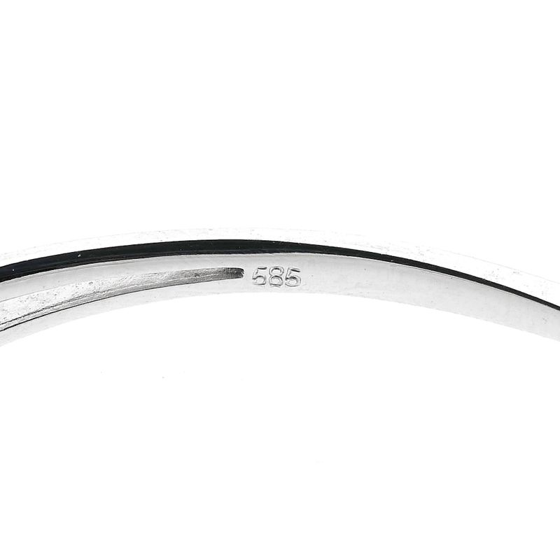 Afbeelding 10 van Witgouden slavenarmband met diamanten; 0,17 ct. 